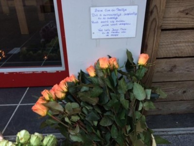 Bloemen gelegd bij bloemenwinkel Volendam 
