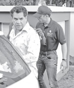 Olga Saleh-Kostrzewski, de advocate van Elvis ‘Monster’ Kuwas, gaf dinsdag aan dat Michael Leesly Robbie dos Santos (foto) had aangegeven als opdrachtgever voor de moord op Wiels. FOTO JASON LAU-A-KIEN