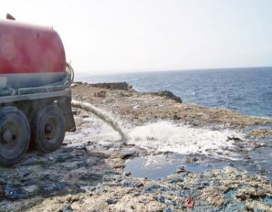 Afvalwaterlozing bij Shut