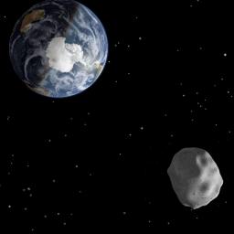 Asteroïde scheert langs de aarde Foto |   ANP