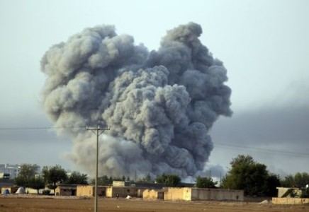 Nieuwe lucht aanvallen op Kobani