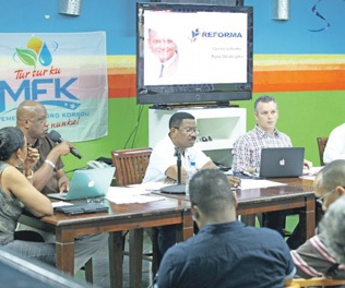 De algemene ledenvergadering vond afgelopen zaterdag in het partijkantoor van MFK in Saliña plaats. | FOTO MFK