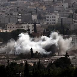 Deel Amerikaanse wapendropping Kobani in handen van IS | Foto |   AFP