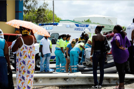Een van de bijna 12.000 verkeersongelukken per jaar op Curaçao | Foto | ©Bea Moedt 