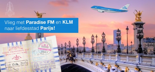 Met Paradise FM en KLM naar liefdesstad Parijs!