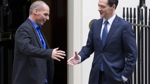 George Osborne en Yanis Varoufakis