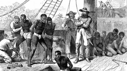Illustratie van slaven op een transportschip |Foto  © THINKSTOCK 