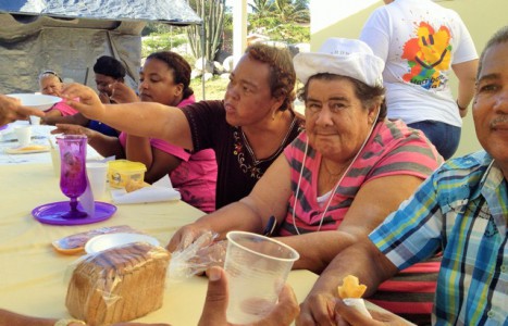 Aruba Doet heeft ook veel succes gehad onder de bewoners van Biba Bou Guia | Foto: Jackeliene Geeve