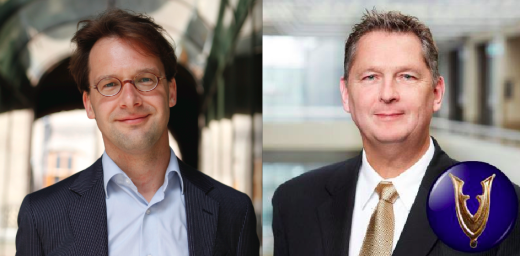 Tweede Kamerleden Ronald van Raak (SP) en Andre Bosman (VVD)