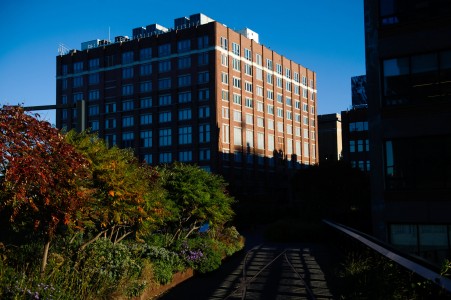 This Manhattan building on 10th Avenue in Chelsea, seen from the High Line, contains a data center used by Pinnacle — an indication that the company has a presence on American soil