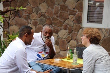 De Kamerleden hadden zaterdag een 'meet and greet' met de gemeenschap op Saba | foto: Hazel Durand