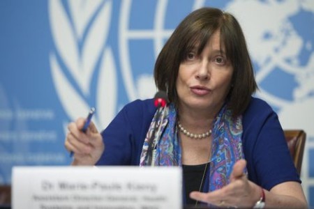 Marie-Paule Kieny, assistent-directeur-generaal van de WHO voor Gezondheidssystemen en Innovatie | EPA