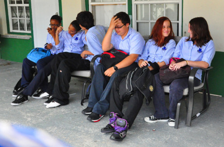 Sabaanse schoolkinderen zijn dikker geworden | Foto Persbureau Curacao