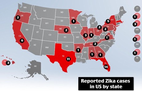 Amerika waarschuwt voor Zika