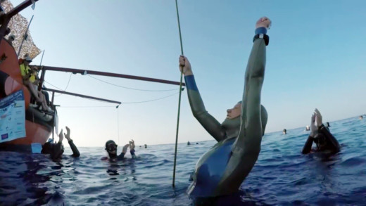 Wereldrecord freediving bij Deep Sea Challenge Bonaire