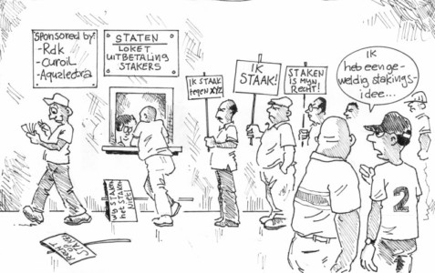 Stakers willen geld van de staat | AD cartoon