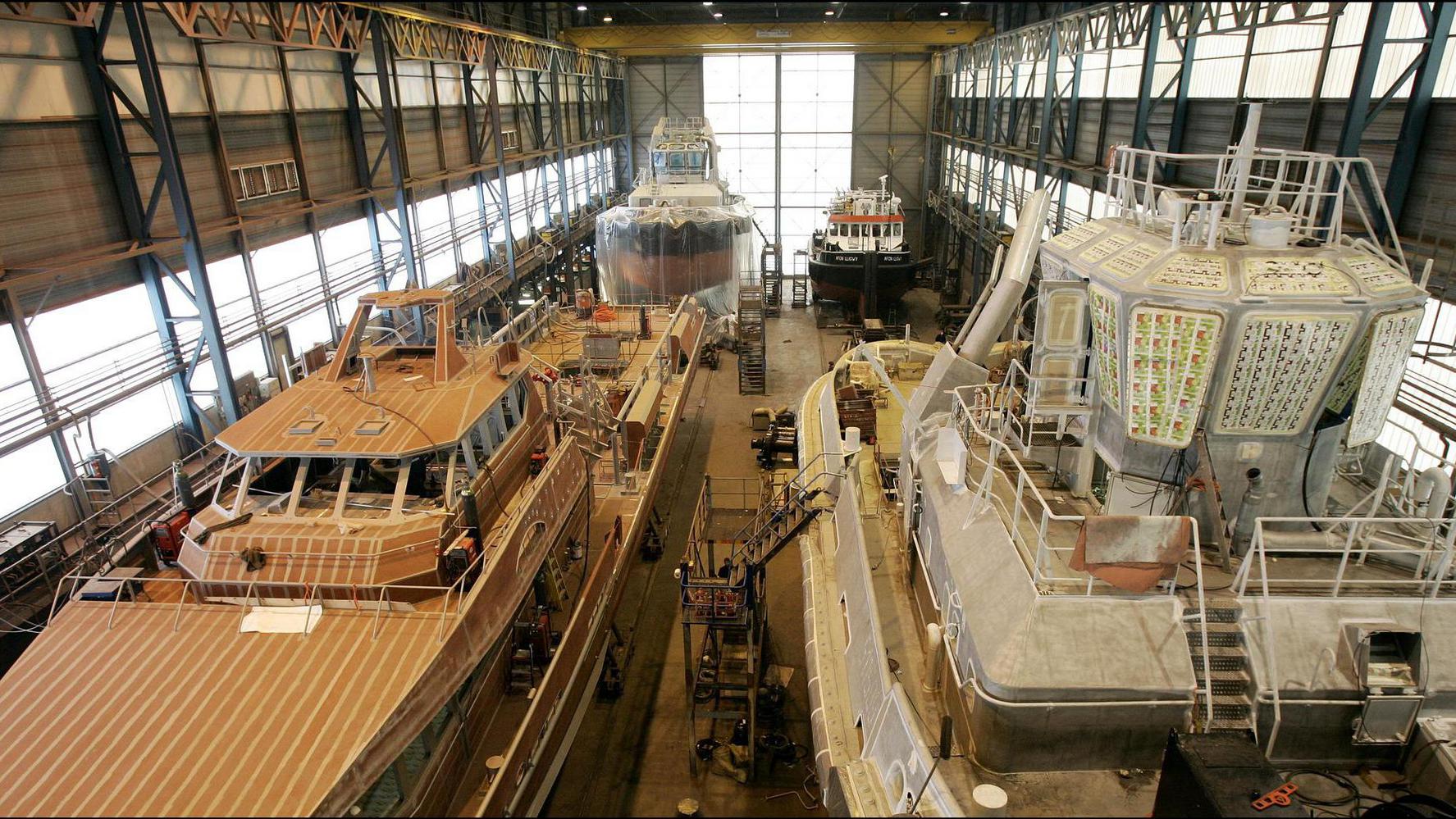 De scheepswerf van Damen Shipyards in Gorinchem. Foto: Lex van Lieshout / ANP