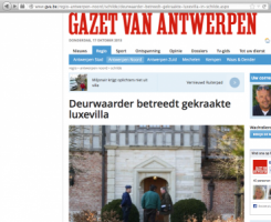 Gazet van Antwerpen - Deurwaarder betreedt gekraakte villa - De Kluis 16-van Assendelft van Wijck-1