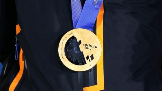 Gouden olympische medaille Sotsji - Pro Shots 