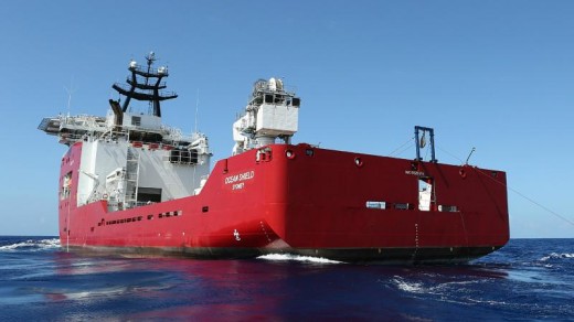 De signalen werden opgevangen door het Australische schip Ocean Shield.AFP .