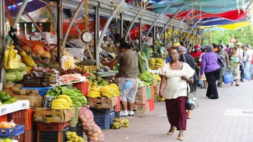 Een markt in Willemstad, voordat het Venezolaanse uitvoerverbod werd ingesteld ANP Xtra/© Lex van Lieshout.