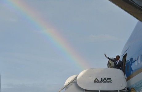 Obama leaving Jamaica on Thursday. (MANDEL NGAN/AFP/Getty Images)