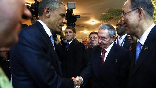 De Amerikaanse president Barack Obama en zijn Cubaanse collega Raul Castro | Foto © epa.