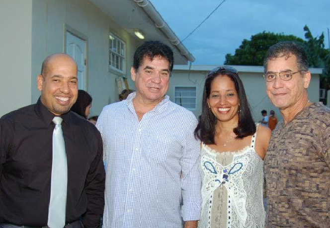 Geeorge Jamaloodin (links), Robbie en Luigi dos Santos